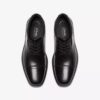 Dresslite Cap heren-Oxfords van zwart leer