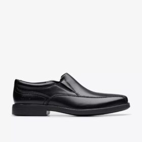 Dresslite Step herenloafer van zwart leer