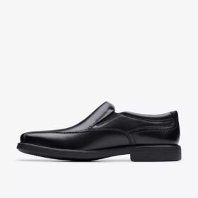 Dresslite Step herenloafer van zwart leer