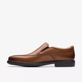 Dresslite Step herenloafers van donkerbruin leer