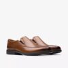 Dresslite Step herenloafers van donkerbruin leer
