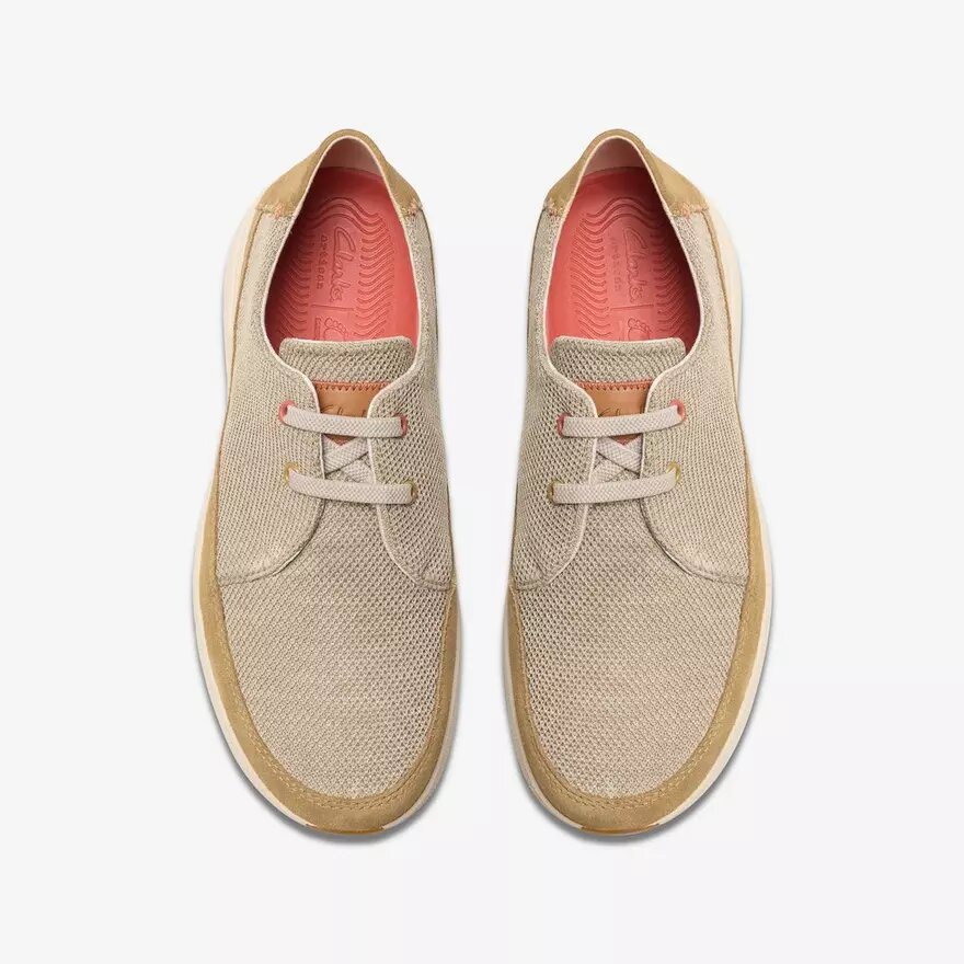 Easeway Lace Sand-combinatiesneakers voor heren | clarks US Easeway Lace Sand-combinatiesneakers voor heren | clarks US