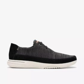 Easeway Lace zwarte combinatiesneakers voor heren