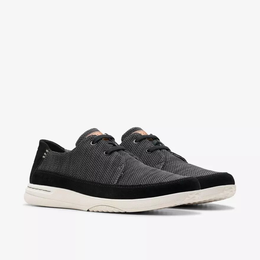 Easeway Lace zwarte combinatiesneakers voor heren Easeway Lace zwarte combinatiesneakers voor heren