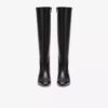 Edina Tall zwarte leren kniehoge laarzen voor dames, VS Edina Tall zwarte leren kniehoge laarzen voor dames, VS