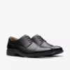 Eldredge Cap heren-Oxfords van zwart leer | clarks
