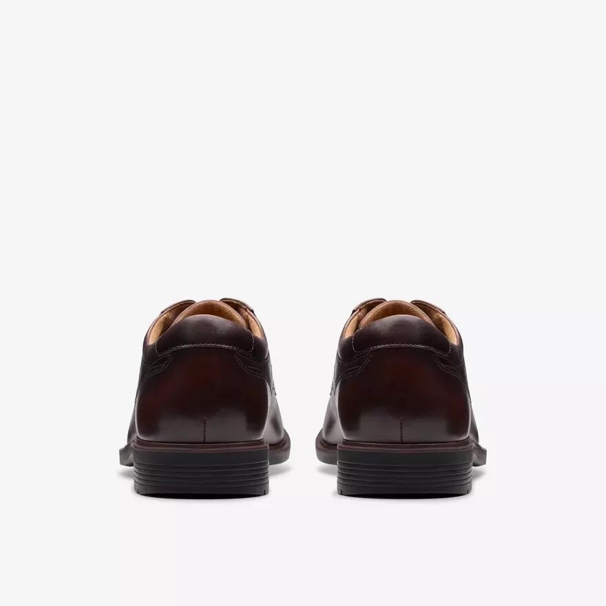 Eldredge effen donkerbruine leren Oxfords voor heren | Clark’s Eldredge effen donkerbruine leren Oxfords voor heren | Clark’s