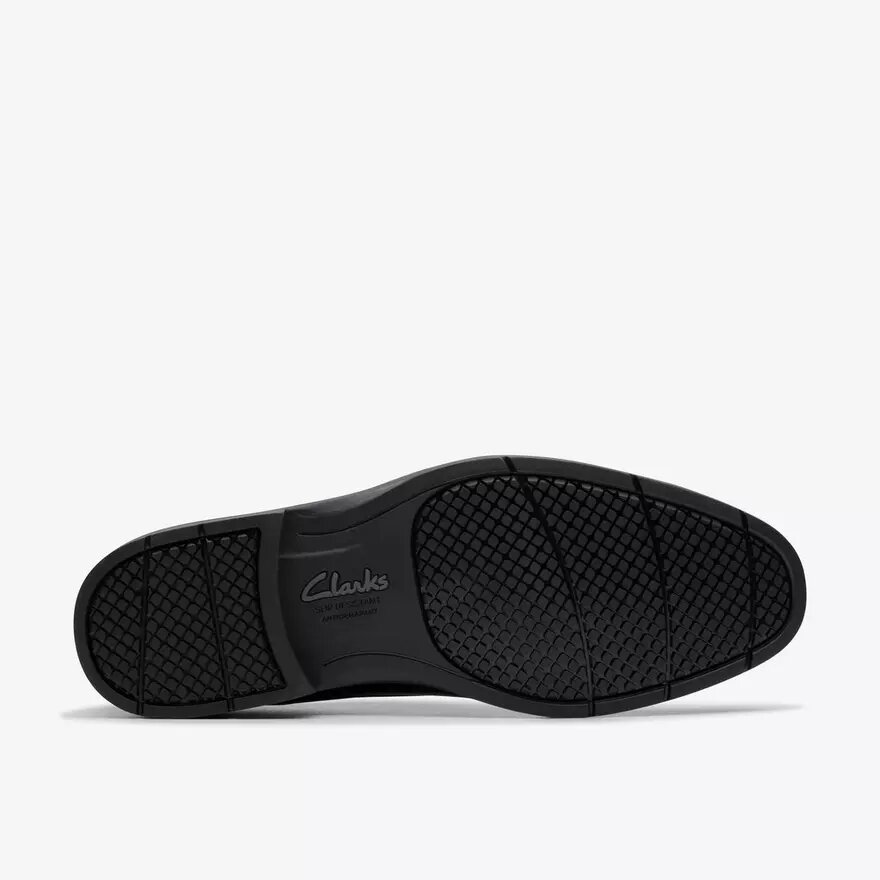 Eldredge effen zwarte leren Oxfords voor heren | clarks Eldredge effen zwarte leren Oxfords voor heren | clarks