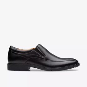 Eldredge Step herenloafer van zwart leer
