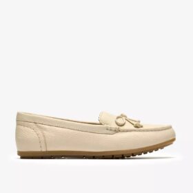 Elliotte Sail crèmekleurige leren Mocassins voor dames