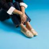 Elliotte Sail crèmekleurige leren Mocassins voor dames