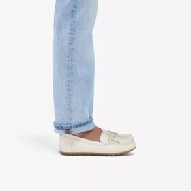 Elliotte Sail crèmekleurige leren Mocassins voor dames