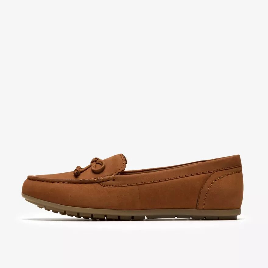 Elliotte Sail tan nubuck Mocassins voor dames Elliotte Sail tan nubuck Mocassins voor dames