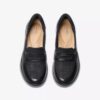 Ellowyn Penny slip-ons voor dames van zwart leer