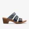 Emily 2 Adella marineblauwe veelkleurige Sandalen met hak voor dames Emily 2 Adella marineblauwe veelkleurige Sandalen met hak voor dames