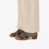 Emily 2 Adella marineblauwe veelkleurige Sandalen met hak voor dames Emily 2 Adella marineblauwe veelkleurige Sandalen met hak voor dames