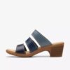 Emily 2 Adella marineblauwe veelkleurige Sandalen met hak voor dames Emily 2 Adella marineblauwe veelkleurige Sandalen met hak voor dames