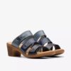 Emily 2 Adella marineblauwe veelkleurige Sandalen met hak voor dames Emily 2 Adella marineblauwe veelkleurige Sandalen met hak voor dames