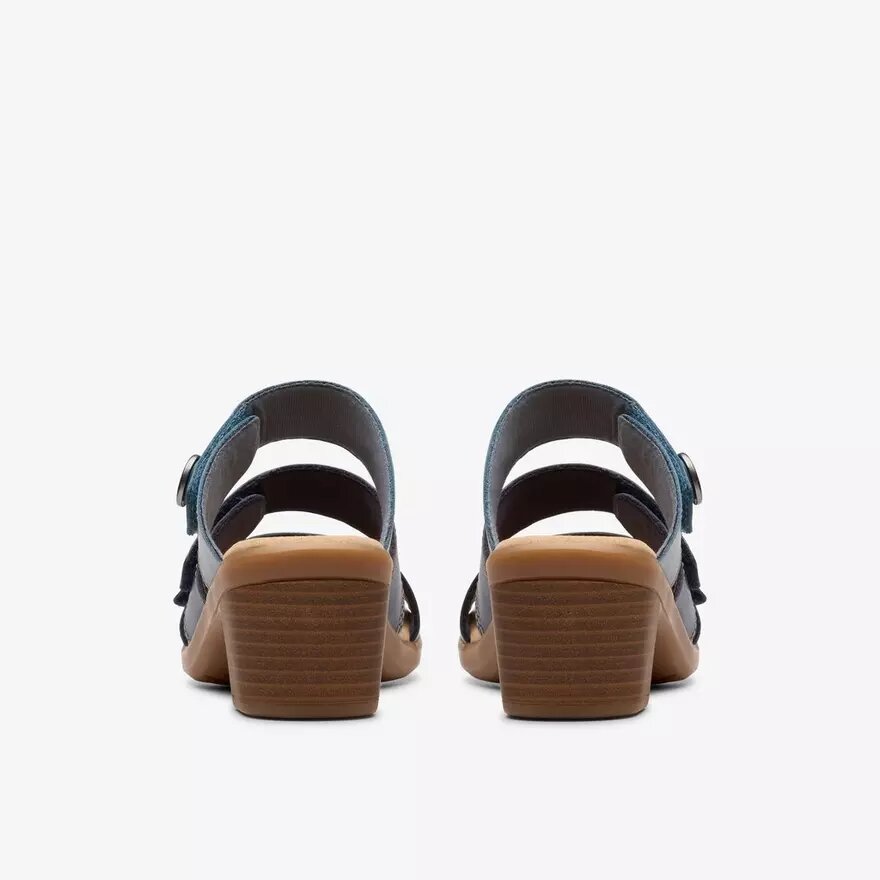 Emily 2 Adella marineblauwe veelkleurige Sandalen met hak voor dames Emily 2 Adella marineblauwe veelkleurige Sandalen met hak voor dames