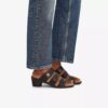 Emily 2 Adella zwarte leren Sandalen met hak voor dames