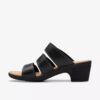 Emily 2 Adella zwarte leren Sandalen met hak voor dames