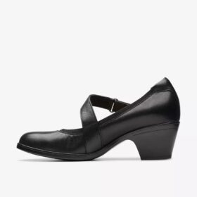 Emily 2 Mabel Mary Janes van zwart leer voor dames