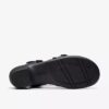 Emily 2 Rose zwarte leren Sandalen met hak voor dames