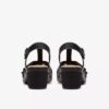Emily 2 Rose zwarte leren Sandalen met hak voor dames