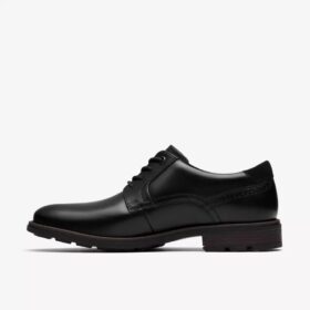 Emmet effen zwarte gladde herenschoenen