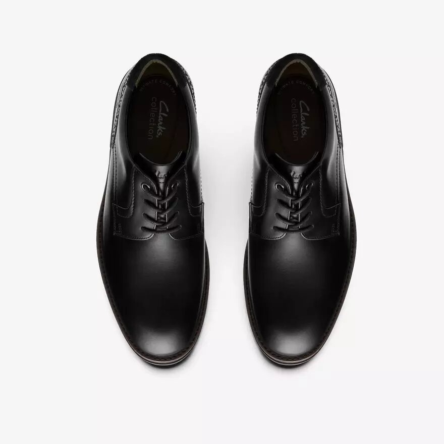 Emmet effen zwarte gladde herenschoenen Emmet effen zwarte gladde herenschoenen