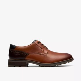 Emmet Plain herenschoenen van bruin leer