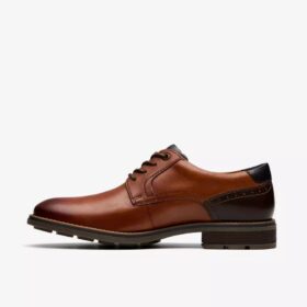 Emmet Plain herenschoenen van bruin leer