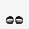 Erisia Strap2 zwarte platte sandalen voor dames Erisia Strap2 zwarte platte sandalen voor dames