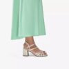 Ezoria-sandalen met bandjes voor dames in zacht goud Ezoria-sandalen met bandjes voor dames in zacht goud