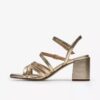 Ezoria-sandalen met bandjes voor dames in zacht goud Ezoria-sandalen met bandjes voor dames in zacht goud
