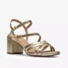 Ezoria-sandalen met bandjes voor dames in zacht goud Ezoria-sandalen met bandjes voor dames in zacht goud