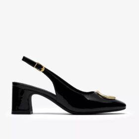 Fernie Sling zwarte lakschoenen voor dames