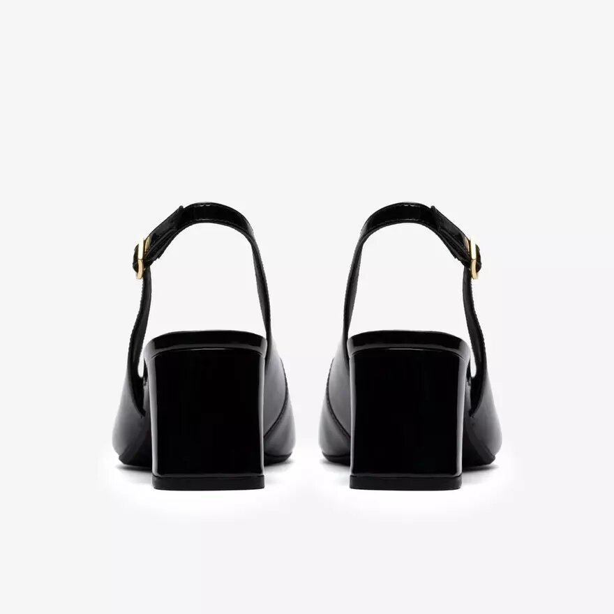 Fernie Sling zwarte lakschoenen voor dames Fernie Sling zwarte lakschoenen voor dames