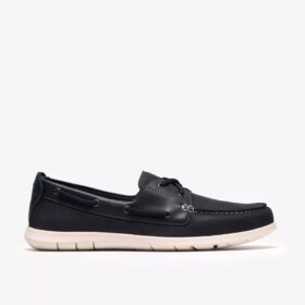 Flexway 2Eye marineblauwe nubuck-bootchoenen voor heren