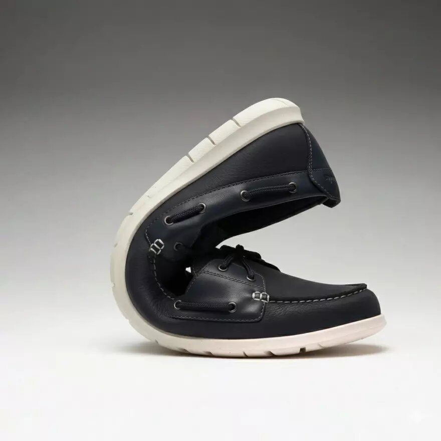 Flexway 2Eye marineblauwe nubuck-bootchoenen voor heren Flexway 2Eye marineblauwe nubuck-bootchoenen voor heren