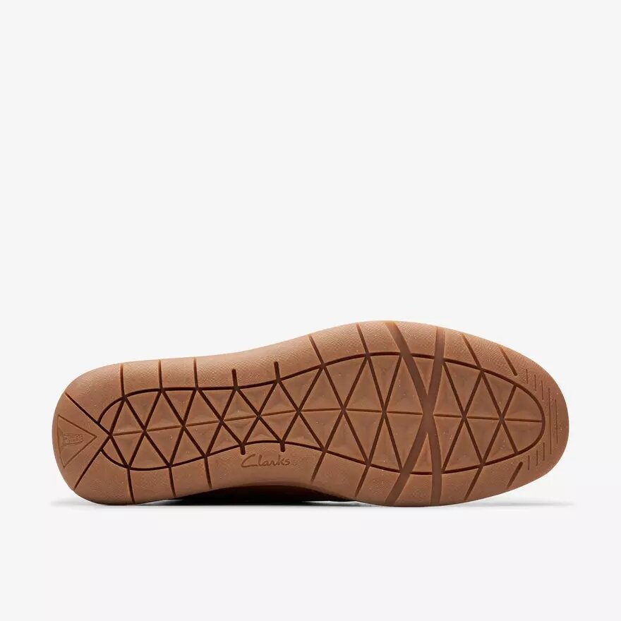Flexway Step herenschoenen van lichtbruin leer, Slip-ons Flexway Step herenschoenen van lichtbruin leer, Slip-ons