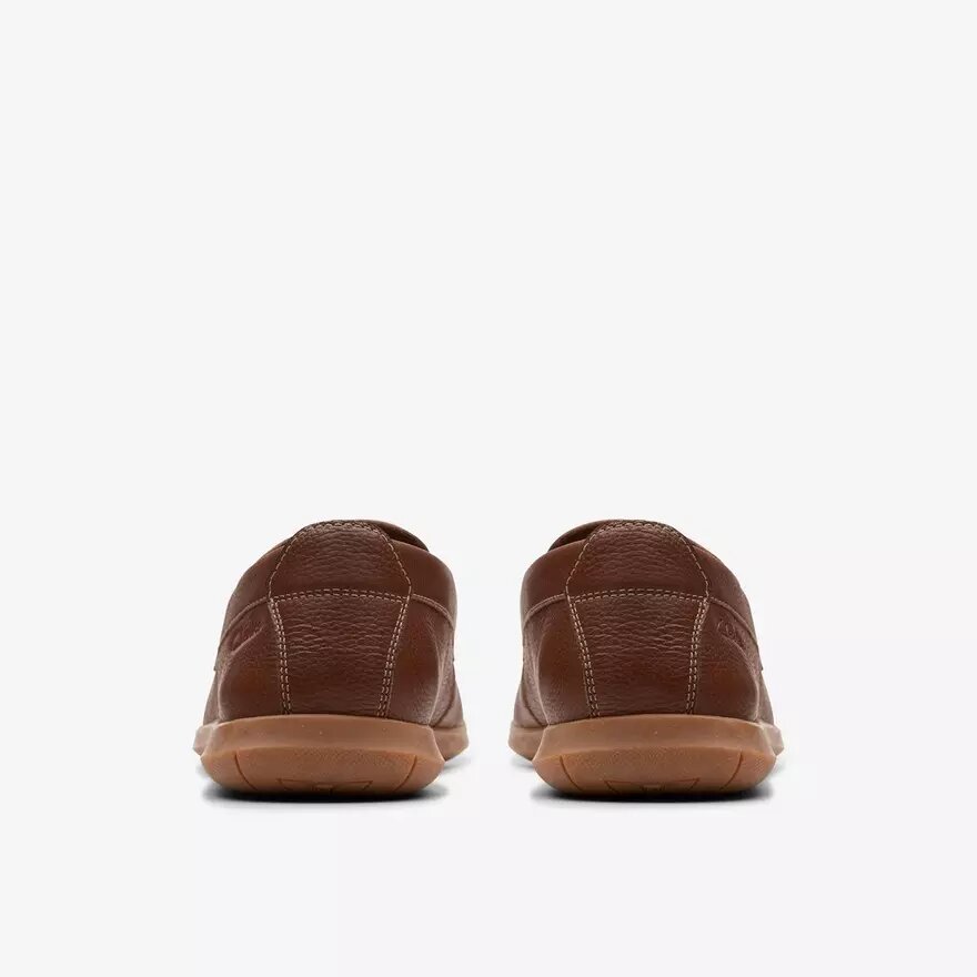 Flexway Step herenschoenen van lichtbruin leer, Slip-ons Flexway Step herenschoenen van lichtbruin leer, Slip-ons
