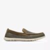 Flexway Step olijfgroene gebreide Slip-ons voor heren Flexway Step olijfgroene gebreide Slip-ons voor heren