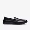 Flexway Step zwarte gladleer Loafers voor heren
