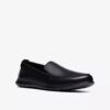 Flexway Step zwarte gladleer Loafers voor heren
