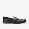 Flexway Step zwarte leren Loafers voor heren Flexway Step zwarte leren Loafers voor heren