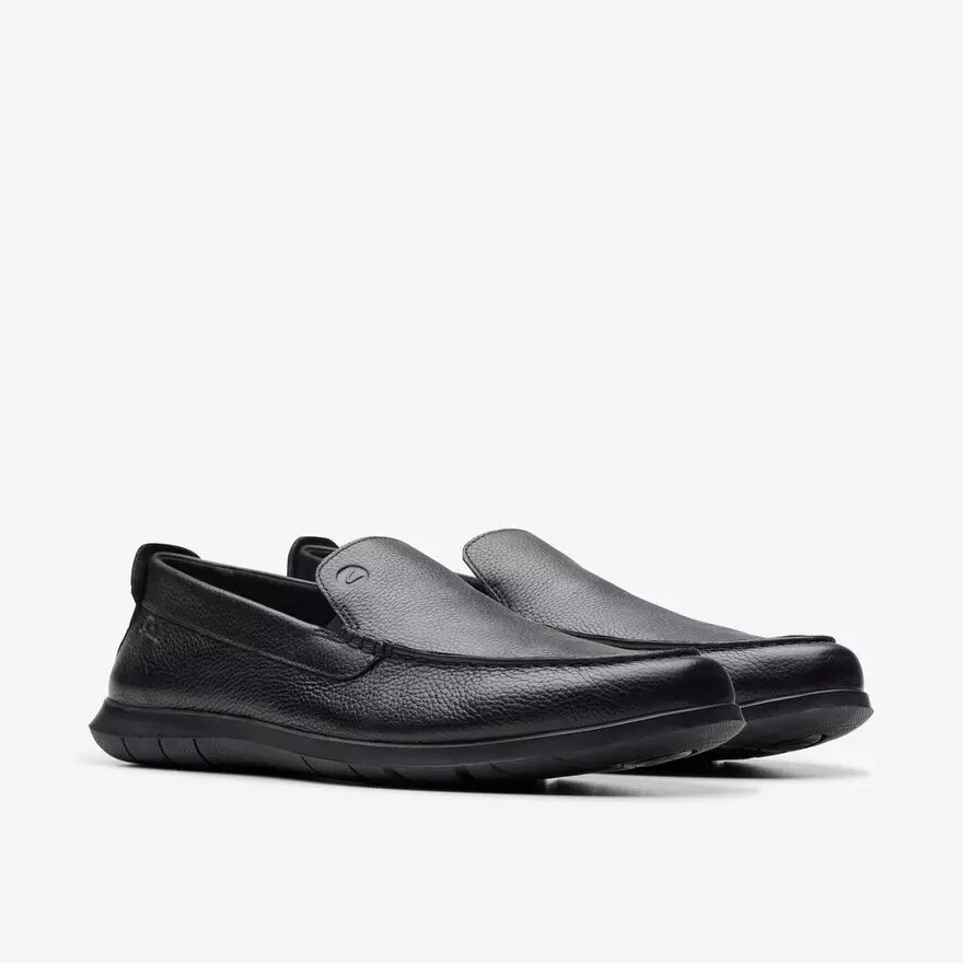 Flexway Step zwarte leren Loafers voor heren Flexway Step zwarte leren Loafers voor heren
