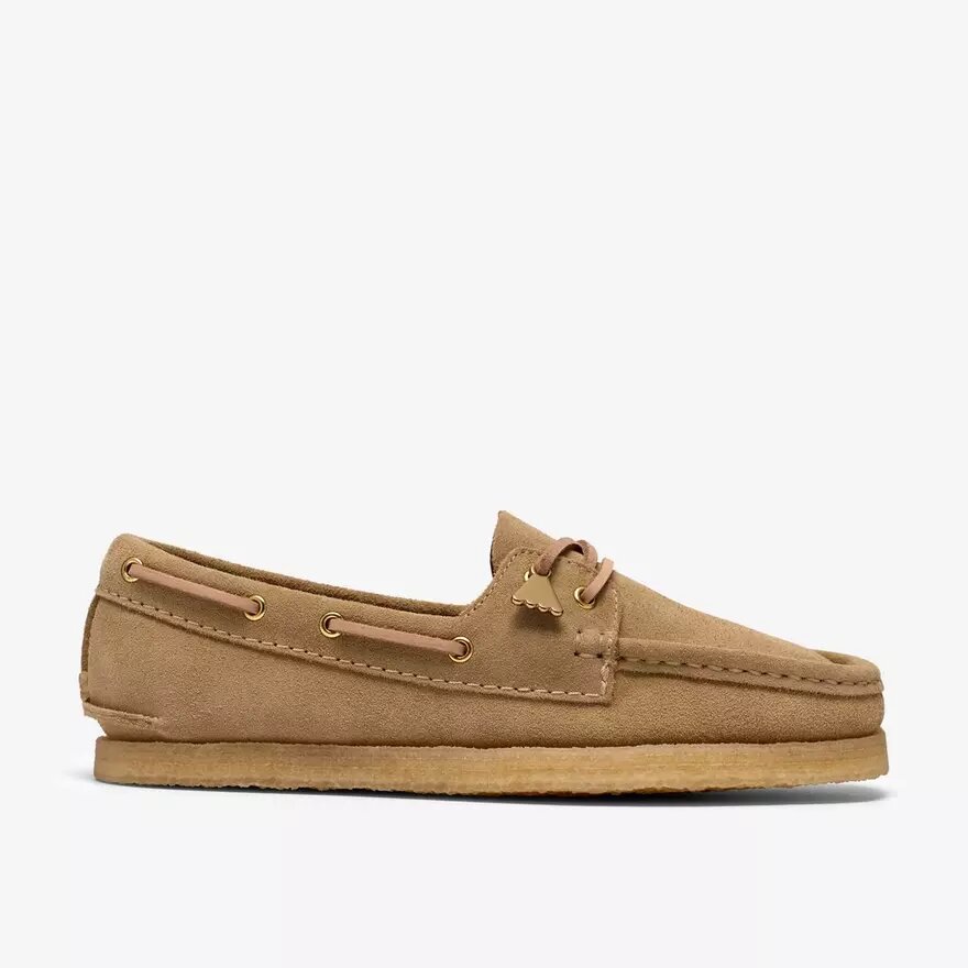 Godney Boat-bootchoenen voor dames van esdoornsuède Godney Boat-bootchoenen voor dames van esdoornsuède