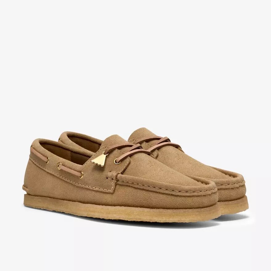 Godney Boat-bootchoenen voor dames van esdoornsuède Godney Boat-bootchoenen voor dames van esdoornsuède
