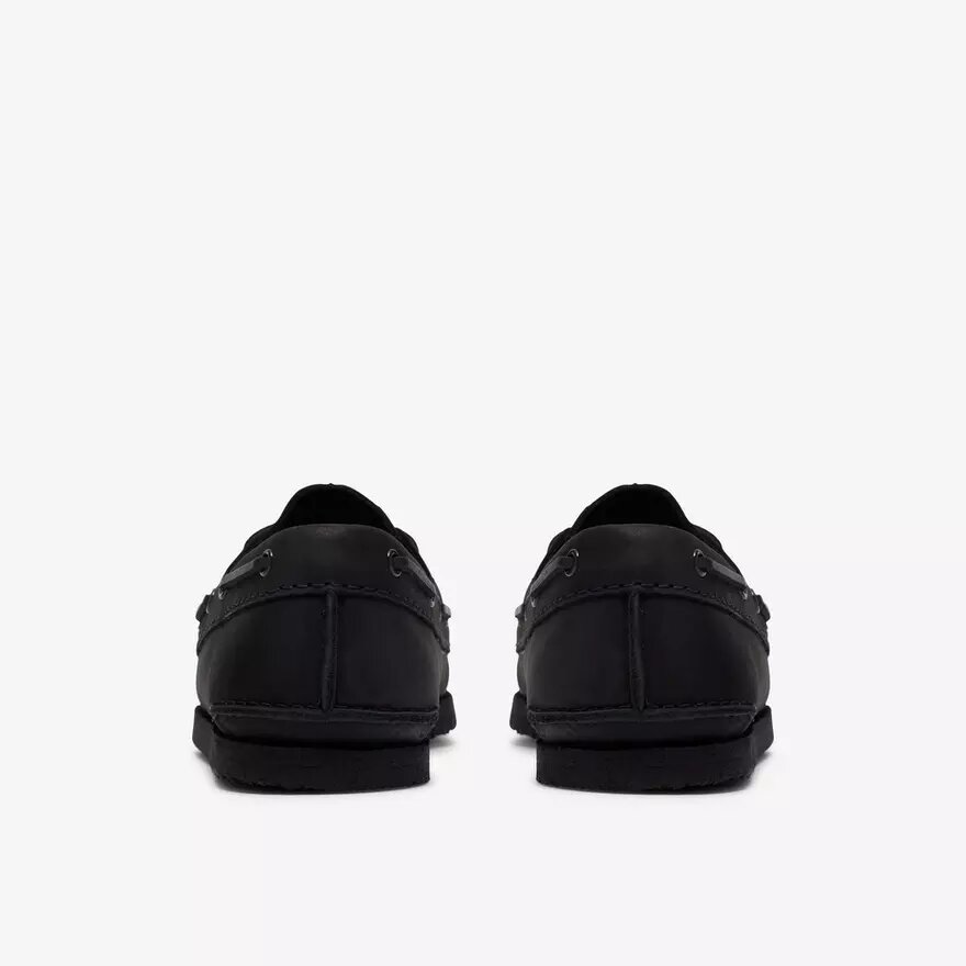 Godney Boat herenschoenen van zwart leer Godney Boat herenschoenen van zwart leer